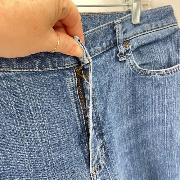 Lee Womens Relaxed Straight Leg Jeans Denim Cotton Stretch Blue Size 12 Short - Picture 6 of 11